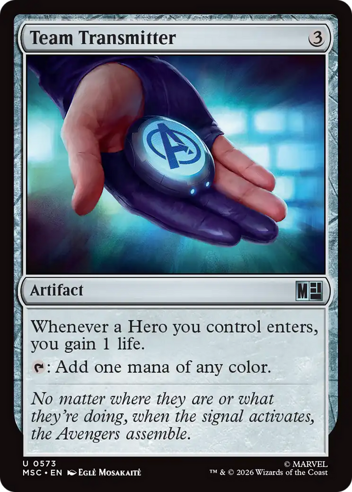 Team Transmitter [Marvel Super Heroes Commander] Magic: The Gathering