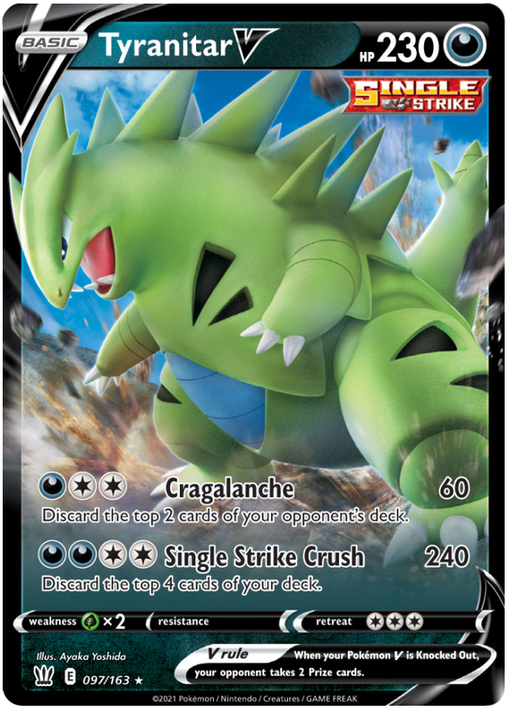 Tyranitar V (097/163) [Sword & Shield: Battle Styles] Pokémon