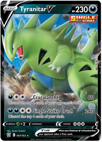 Tyranitar V (097/163) [Sword & Shield: Battle Styles] Pokémon