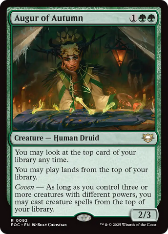 Augur of Autumn [Edge of Eternities Commander] Magic: The Gathering