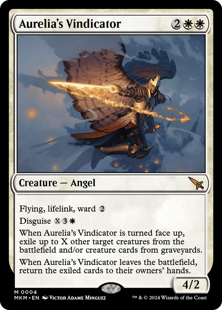Aurelia's Vindicator [Murders at Karlov Manor] Magic: The Gathering