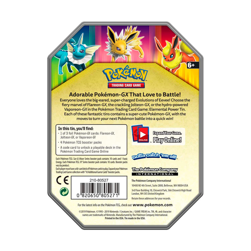 Elemental Power Collector's Tin (Jolteon GX) Pokémon