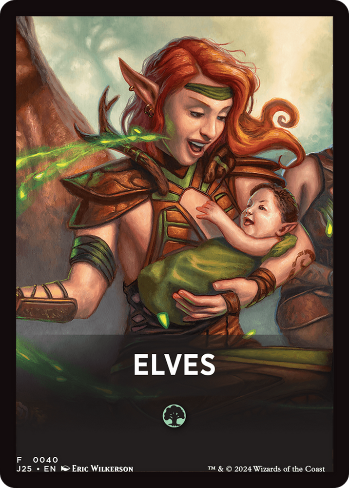 Elves Theme Card [Foundations Jumpstart Front Cards] Magic: The Gathering