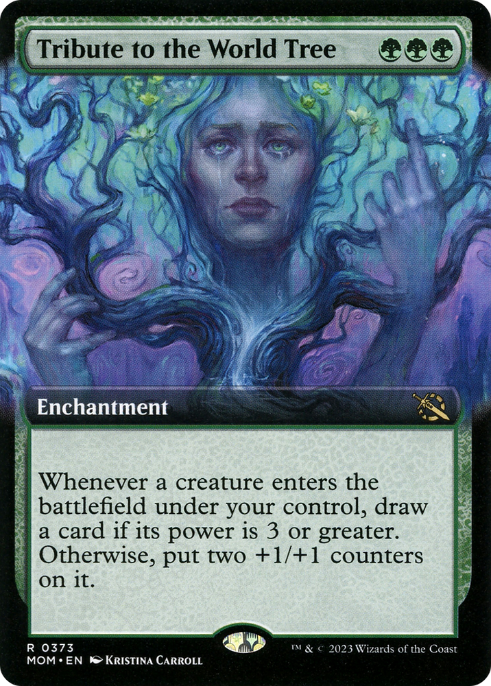 Tribute to the World Tree (Extended Art) [March of the Machine] Magic: The Gathering