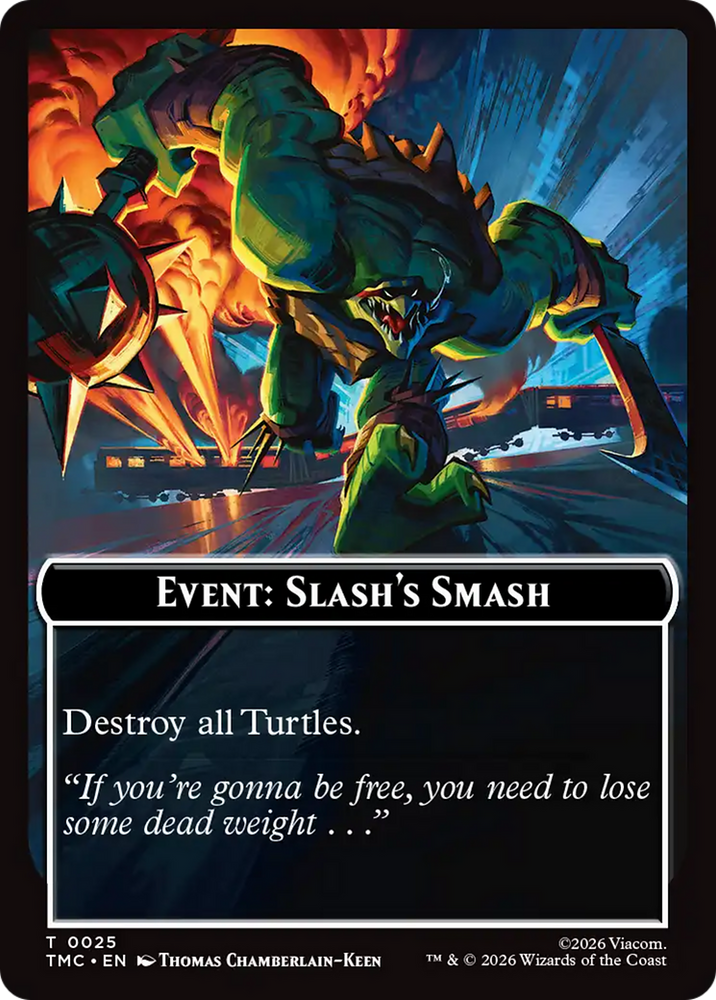 Event: Slash's Smash [Teenage Mutant Ninja Turtles Commander Tokens] Magic: The Gathering