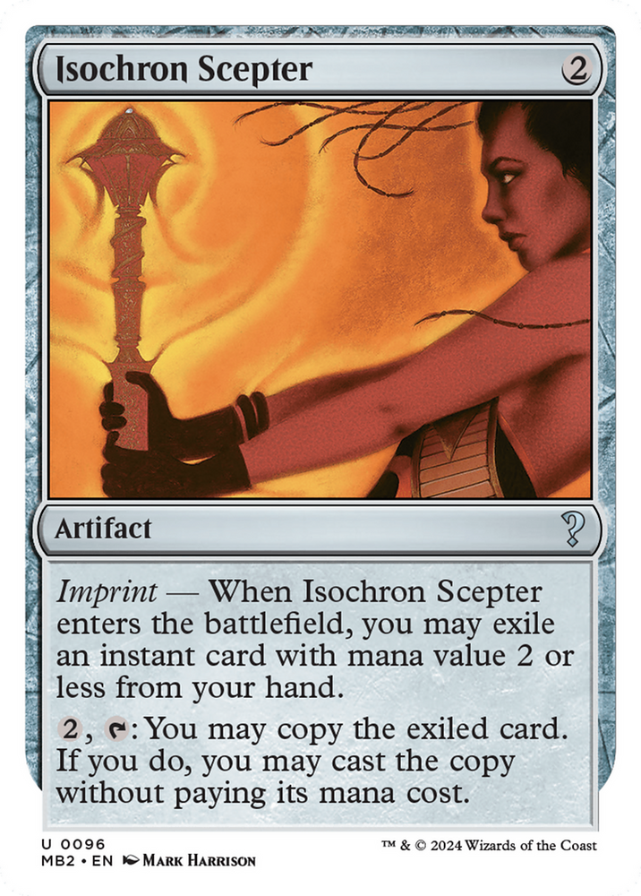 Isochron Scepter (White Border) [Mystery Booster 2] Magic: The Gathering