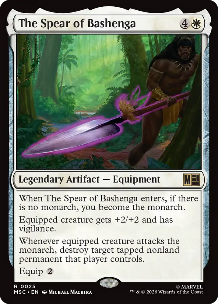The Spear of Bashenga [Marvel Super Heroes Commander] Magic: The Gathering