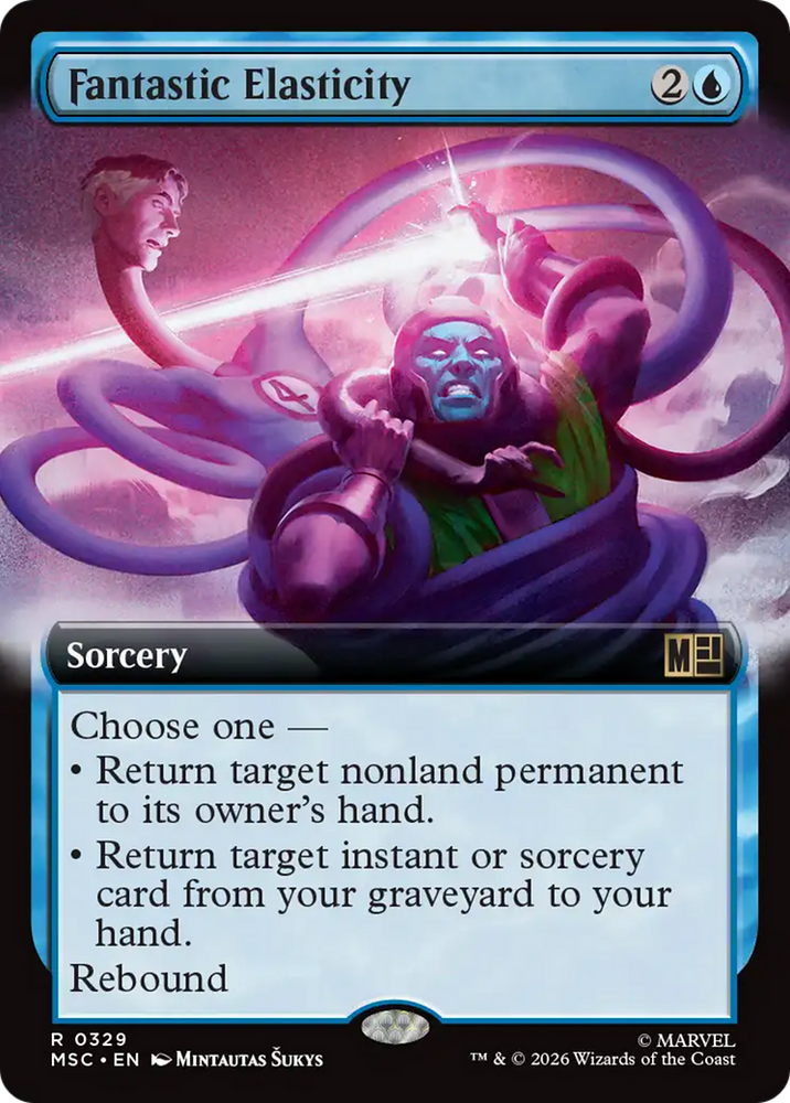 Fantastic Elasticity (Extended Art) [Marvel Super Heroes Commander] Magic: The Gathering