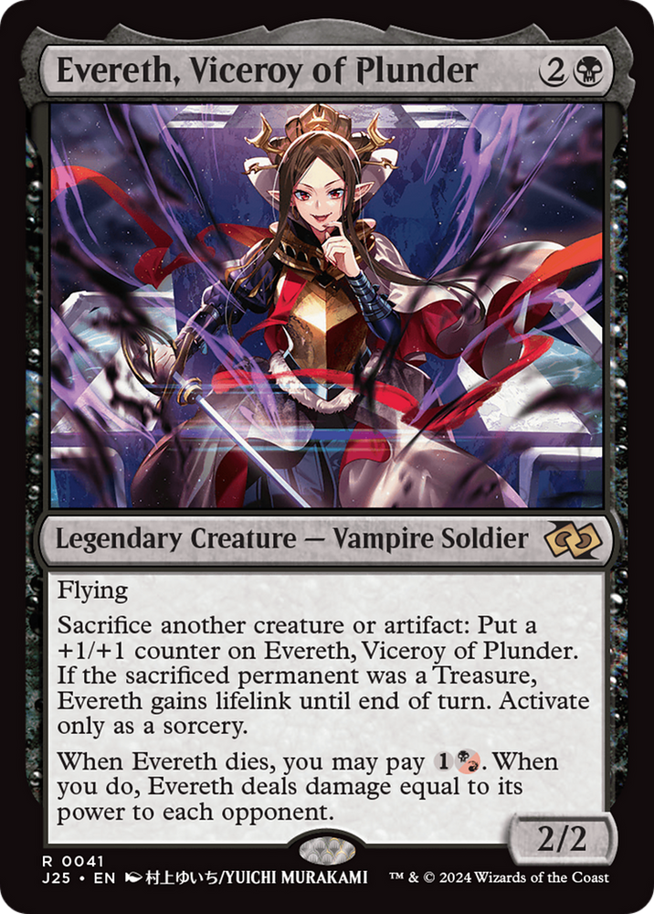 Evereth, Viceroy of Plunder (Anime) [Foundations Jumpstart] Magic: The Gathering