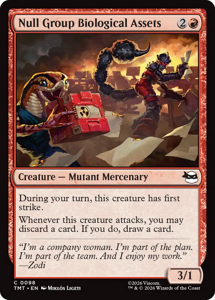 Null Group Biological Assets [Teenage Mutant Ninja Turtles] Magic: The Gathering