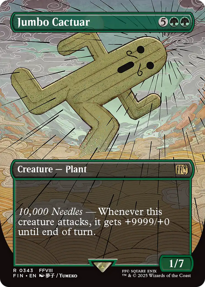 Jumbo Cactuar (Borderless) [FINAL FANTASY] Magic: The Gathering