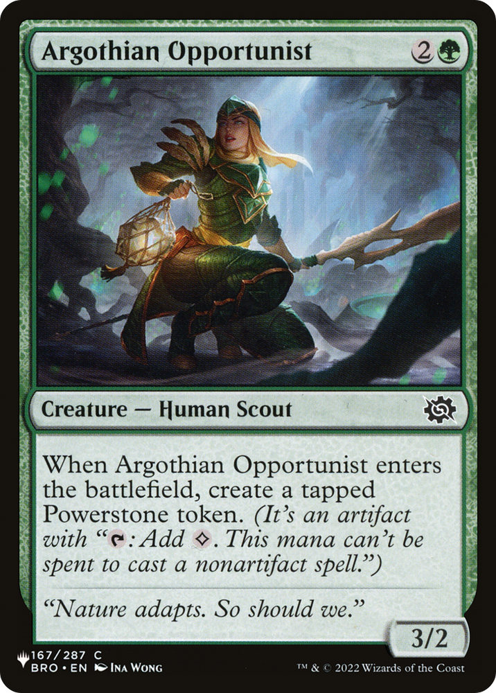 Argothian Opportunist [The List] Magic: The Gathering