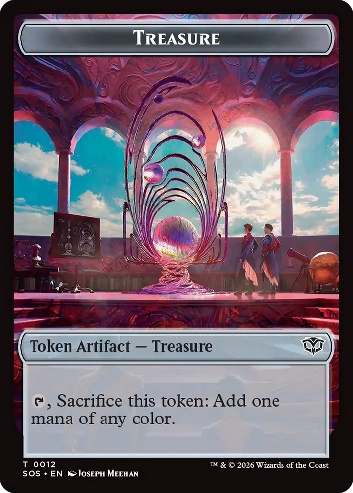 Elemental (0003) // Treasure Double-Sided Token [Secrets of Strixhaven Tokens] Magic: The Gathering