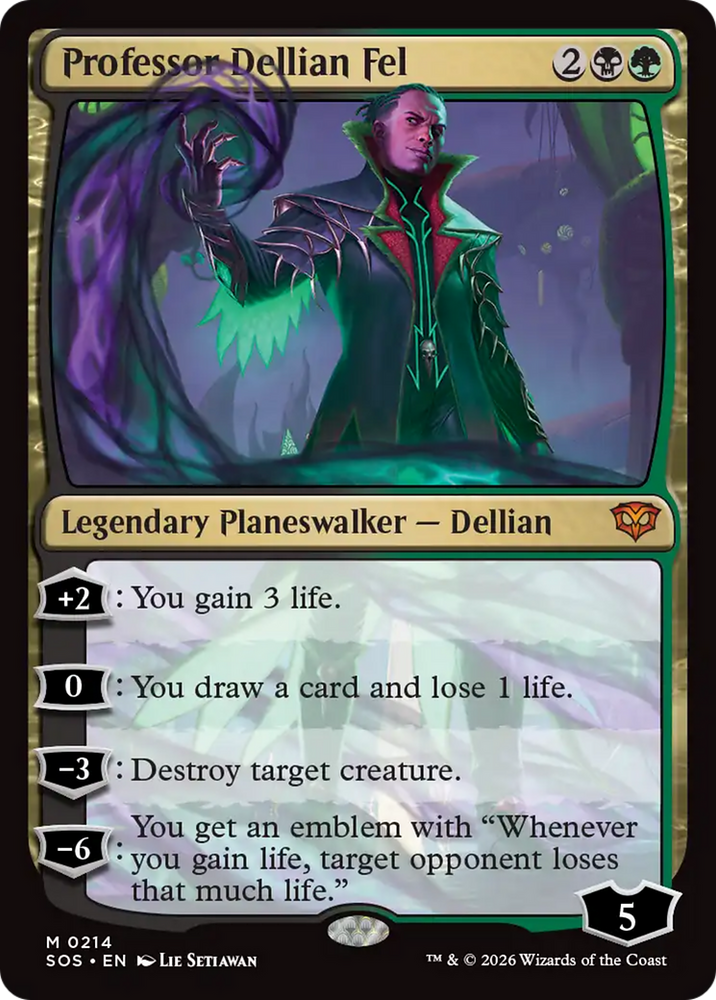 Professor Dellian Fel [Secrets of Strixhaven] Magic: The Gathering