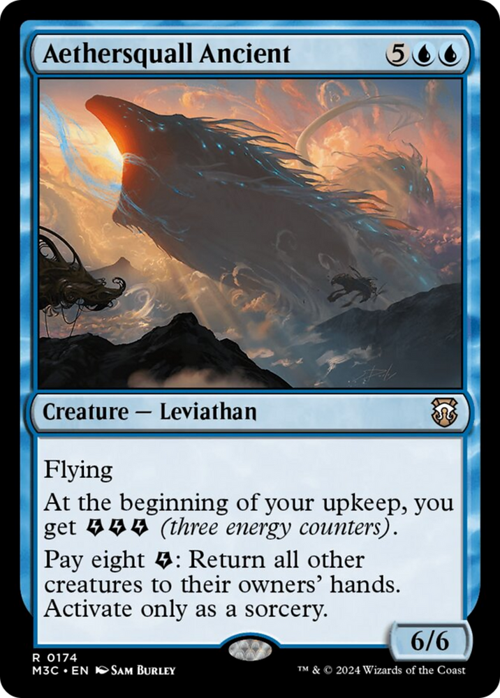 Aethersquall Ancient (Ripple Foil) [Modern Horizons 3 Commander] Magic: The Gathering
