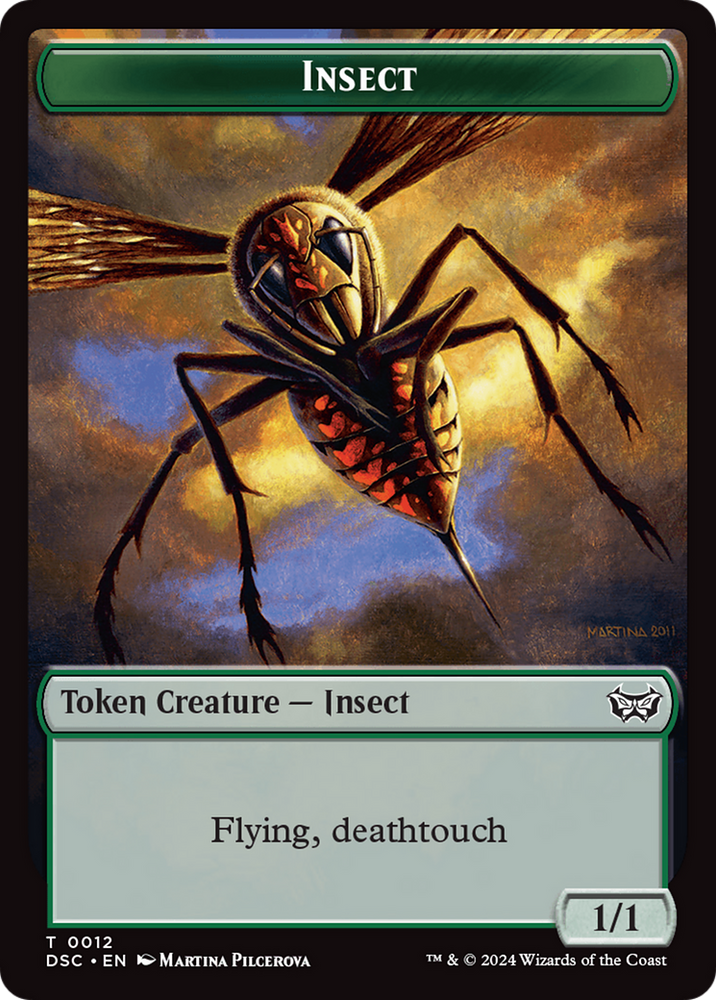 Insect (0012) // Spider Double-Sided Token [Duskmourn: House of Horror Commander Tokens] Magic: The Gathering