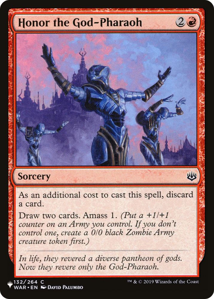 Honor the God-Pharaoh [The List] Magic: The Gathering