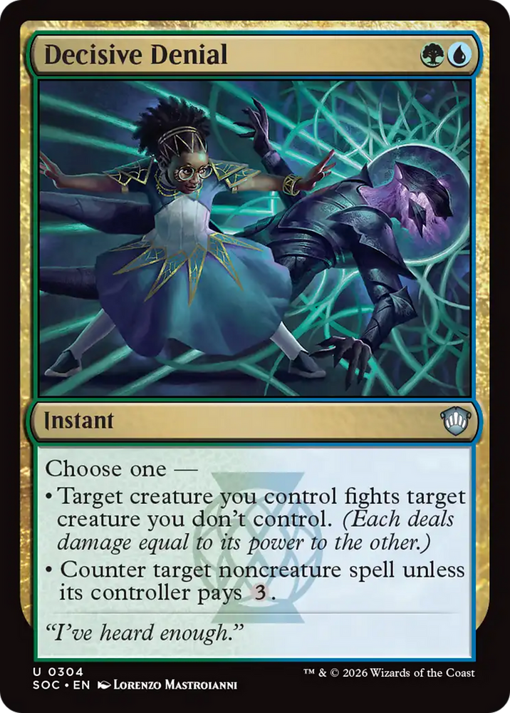 Decisive Denial [Secrets of Strixhaven Commander] Magic: The Gathering
