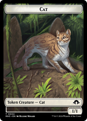 Cat // Energy Reserve Double-Sided Token [Modern Horizons 3 Tokens] Magic: The Gathering
