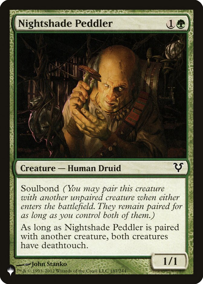 Nightshade Peddler [The List] Magic: The Gathering
