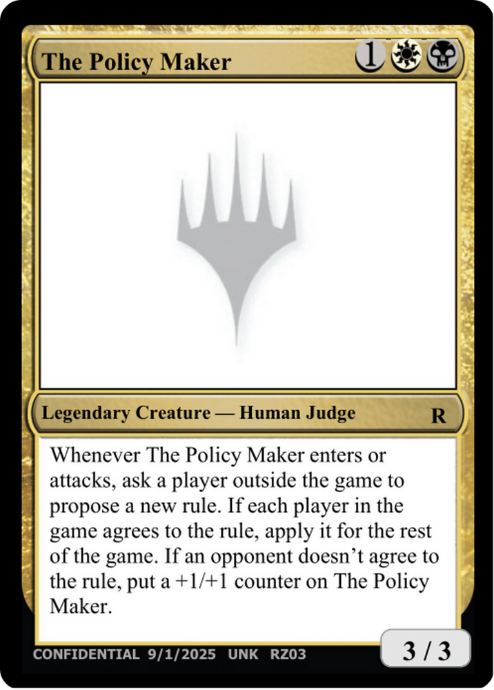 The Policy Maker [Unknown Event] Magic: The Gathering