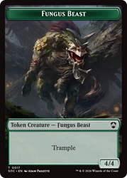 Goat // Fungus Beast Double-Sided Token [Secrets of Strixhaven Commander Tokens] Magic: The Gathering