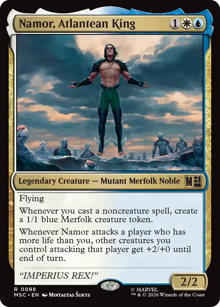 Namor, Atlantean King [Marvel Super Heroes Commander] Magic: The Gathering