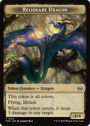 Reliquary Dragon // Dragon (0011) Double-Sided Token [Tarkir: Dragonstorm Tokens] Magic: The Gathering