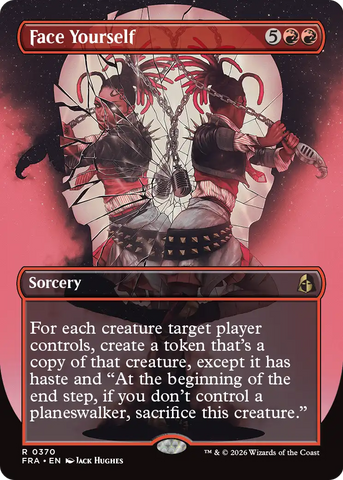 Face Yourself (Borderless) [Reality Fracture] Magic: The Gathering