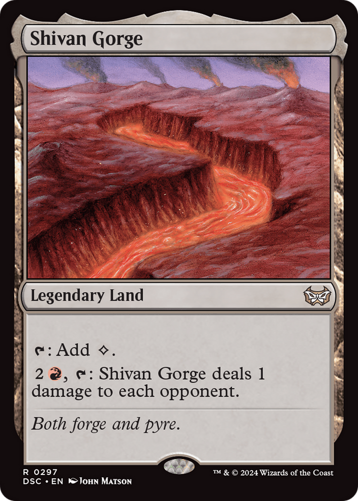 Shivan Gorge [Duskmourn: House of Horror Commander] Magic: The Gathering