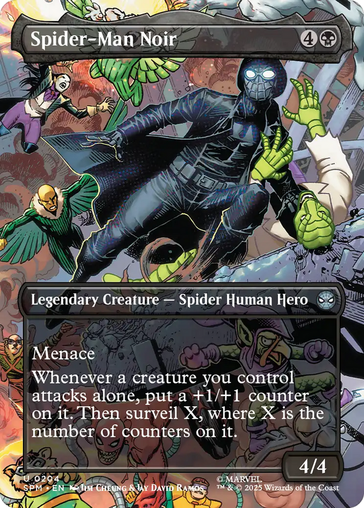 Spider-Man Noir (Borderless) [Marvel's Spider-Man] Magic: The Gathering