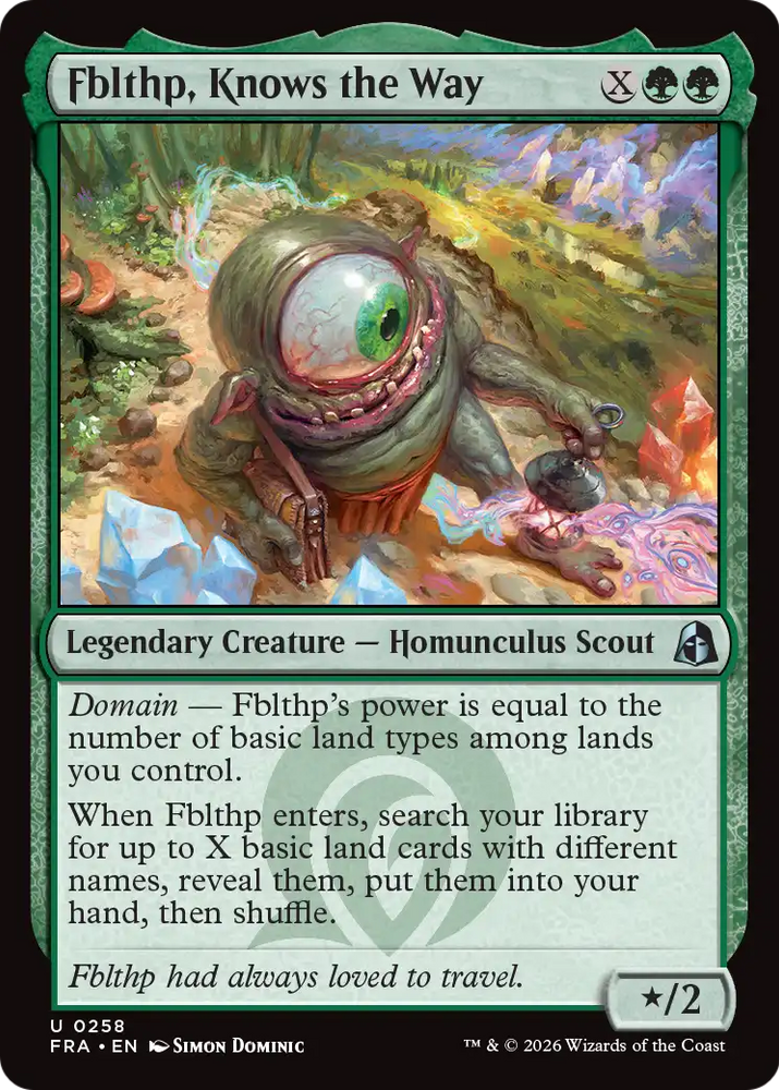 Fblthp, Knows the Way [Reality Fracture] Magic: The Gathering