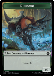 Elephant // Dinosaur (0010) Double-Sided Token [The Lost Caverns of Ixalan Commander Tokens] Magic: The Gathering