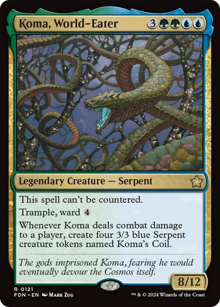 Koma, World-Eater [Foundations] Magic: The Gathering