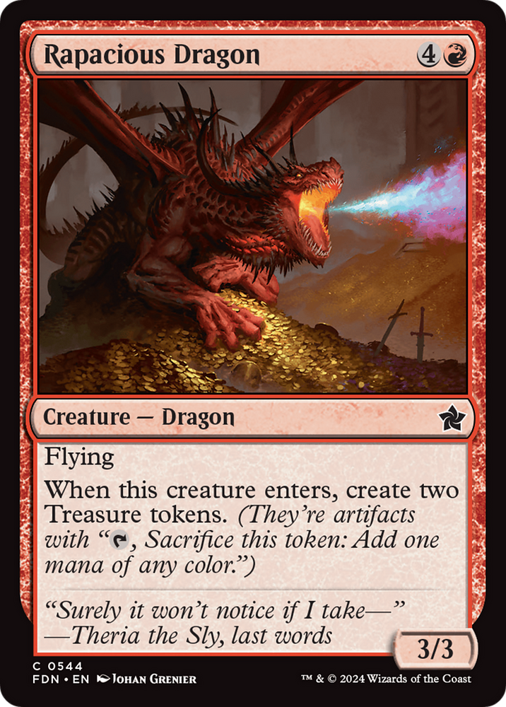 Rapacious Dragon [Foundations] Magic: The Gathering