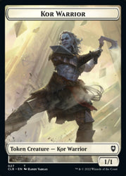 Kor Warrior // Angel Warrior Double-Sided Token [Commander Legends: Battle for Baldur's Gate Tokens] Magic: The Gathering
