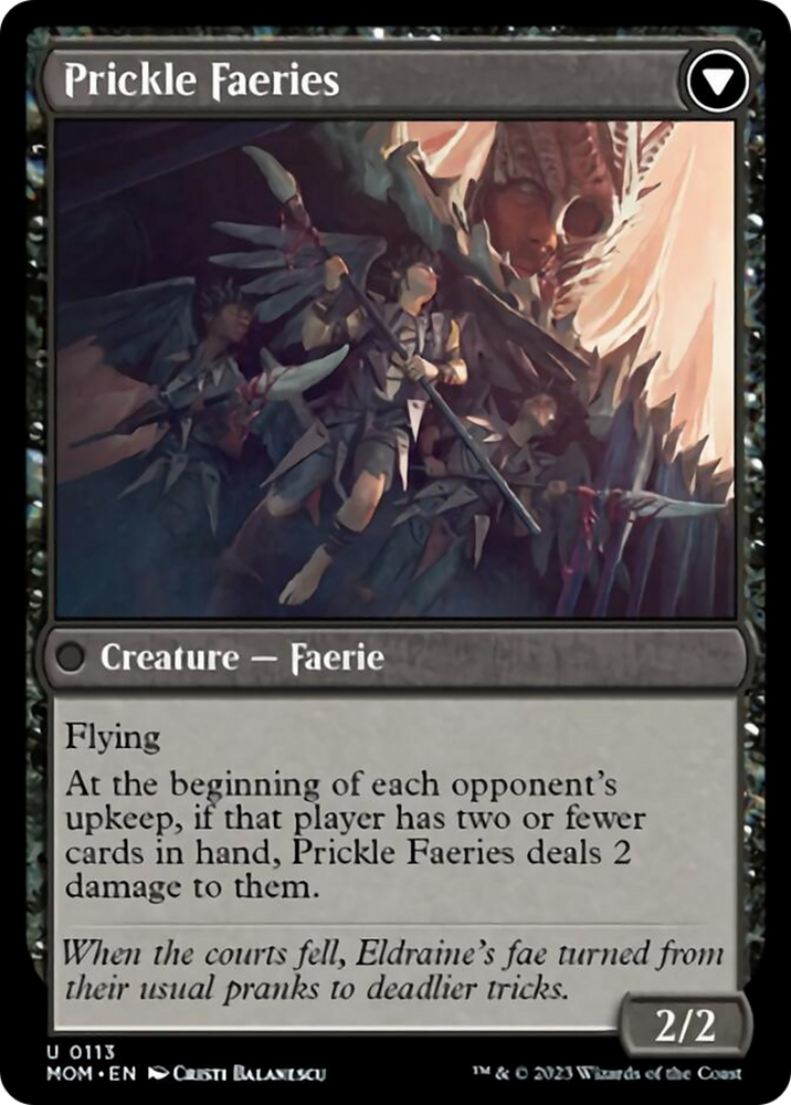 Invasion of Eldraine // Prickle Faeries [March of the Machine] Magic: The Gathering