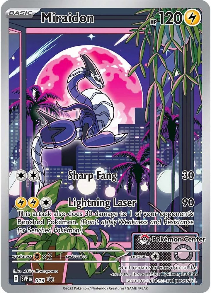 Miraidon (013) (Pokemon Center Exclusive) [Scarlet & Violet: Black Star Promos] Pokémon