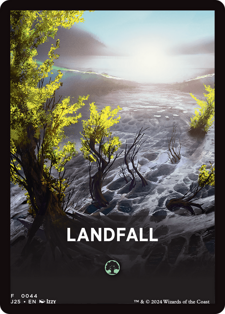 Landfall Theme Card [Foundations Jumpstart Front Cards] Magic: The Gathering