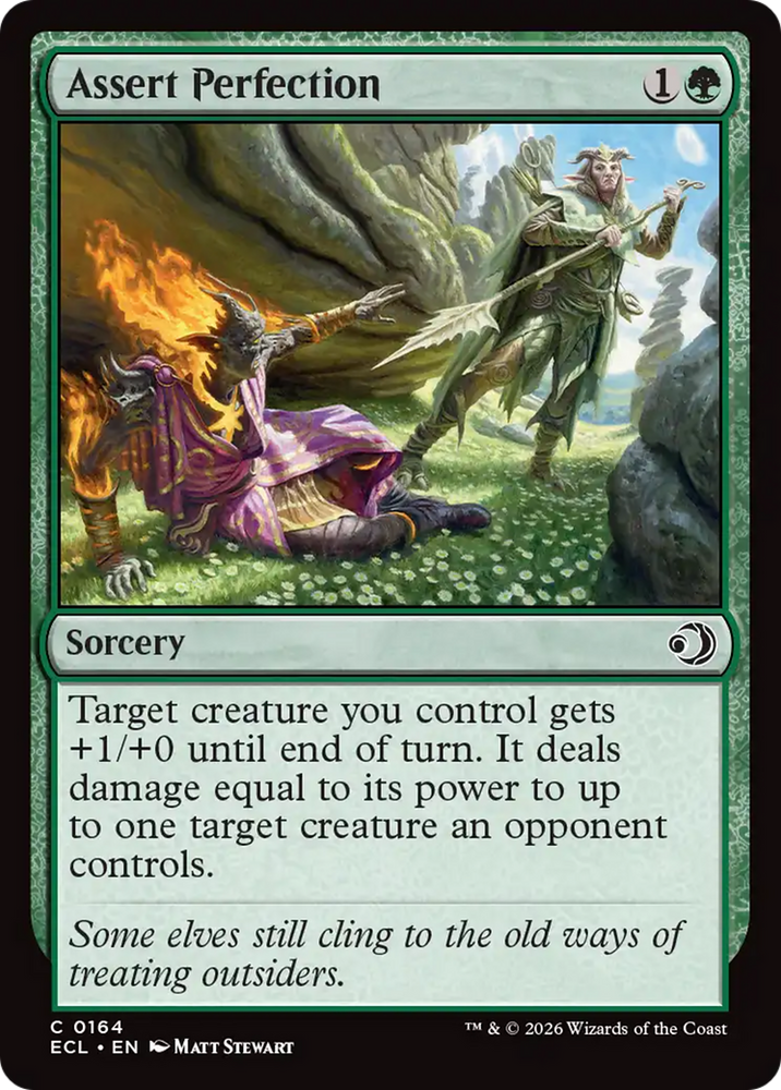 Assert Perfection [Lorwyn Eclipsed] Magic: The Gathering