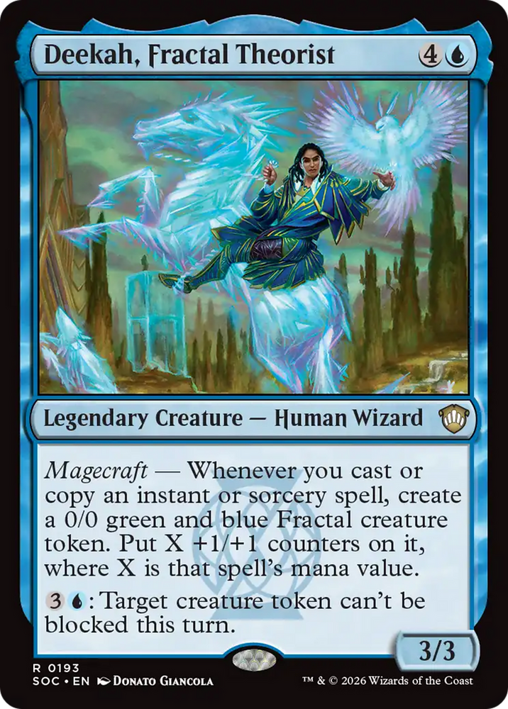 Deekah, Fractal Theorist [Secrets of Strixhaven Commander] Magic: The Gathering