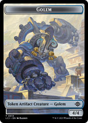Gnome // Golem Double-Sided Token [The Lost Caverns of Ixalan Tokens] Magic: The Gathering