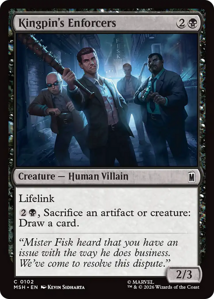 Kingpin's Enforcers [Marvel Super Heroes] Magic: The Gathering
