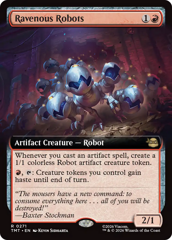 Ravenous Robots (Extended Art) [Teenage Mutant Ninja Turtles] Magic: The Gathering