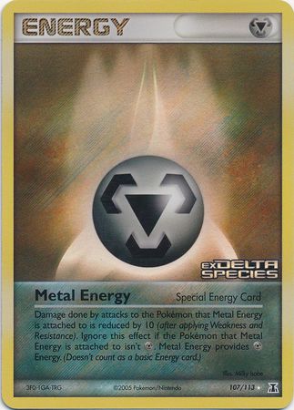Metal Energy (107/113) (Stamped) [EX: Delta Species] Pokémon