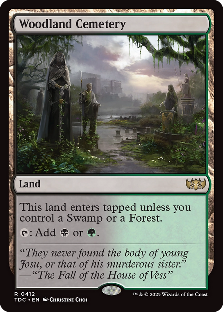 Woodland Cemetery [Tarkir: Dragonstorm Commander] Magic: The Gathering