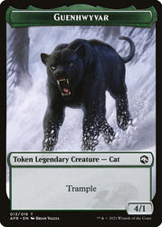 Dog Illusion // Guenhwyvar Double-Sided Token [Dungeons & Dragons: Adventures in the Forgotten Realms Tokens] Magic: The Gathering