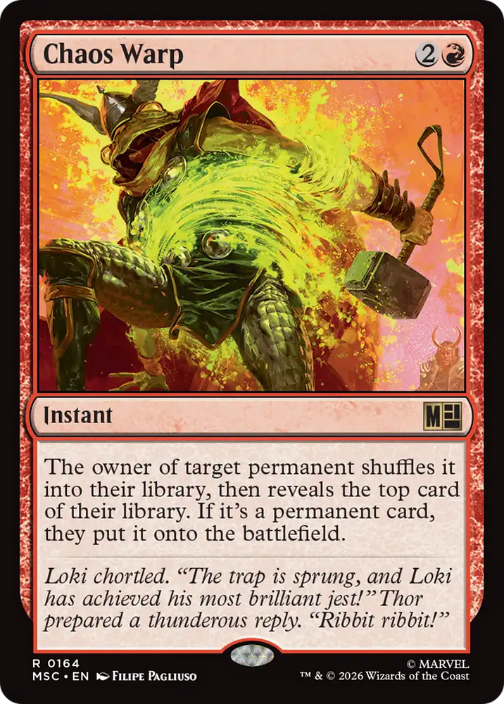 Chaos Warp (Surge Foil) [Marvel Super Heroes Commander] Magic: The Gathering
