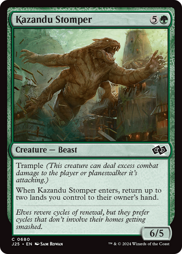 Kazandu Stomper [Foundations Jumpstart] Magic: The Gathering