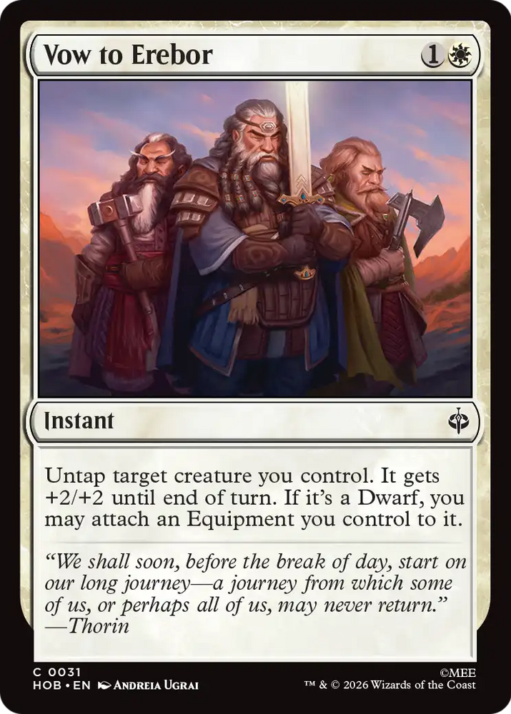 Vow to Erebor [The Hobbit] Magic: The Gathering